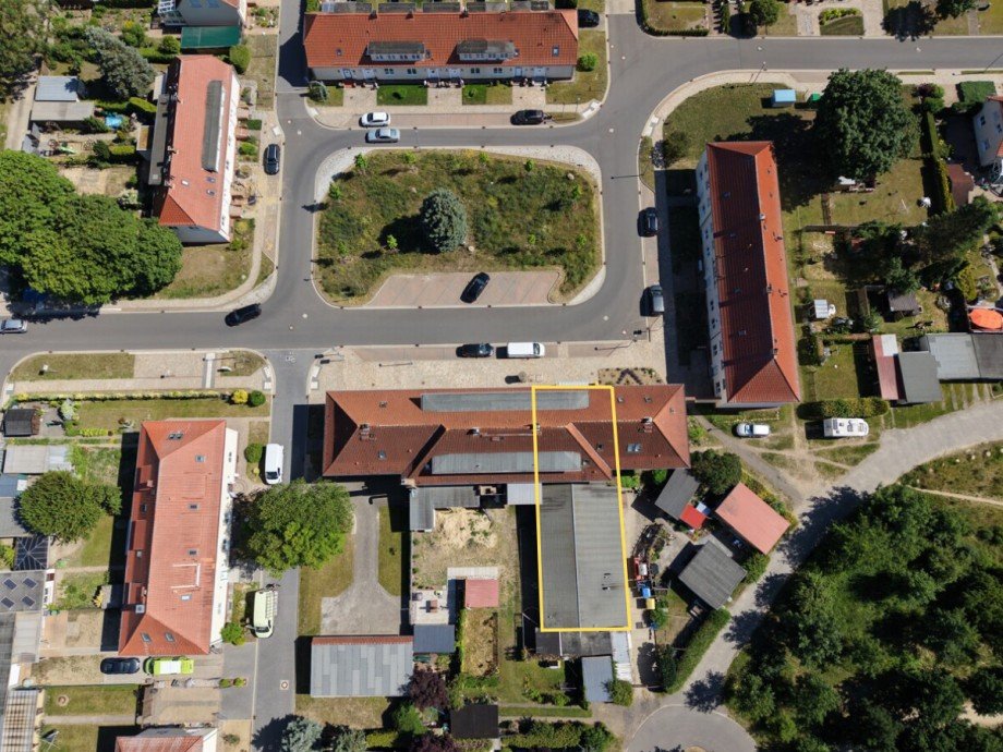 Luftaufnahme Verbrauchermarkt Anklam