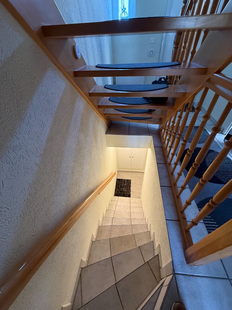 Treppe ins Kellergeschoss Reihenendhaus Anklam