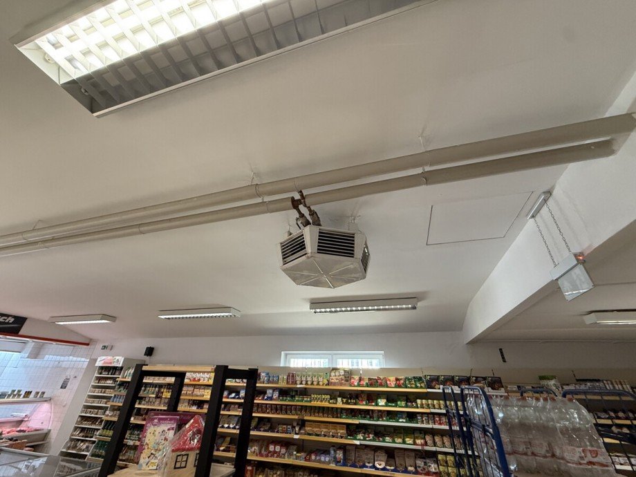 Gasdeckenheizung Verbrauchermarkt Anklam