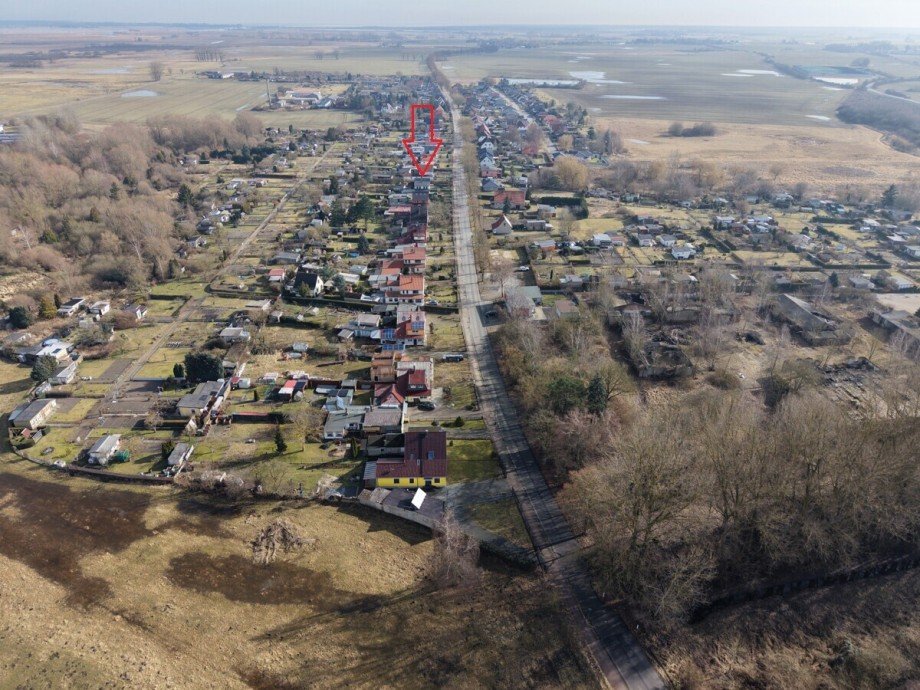 Luftaufnahme Gneveziner Damm Doppelhaush�lfte Anklam