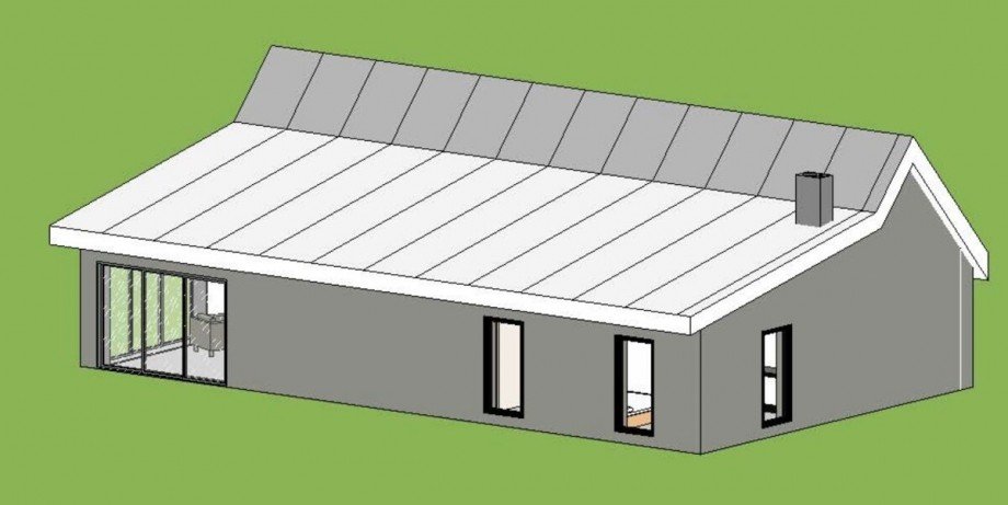 Ansicht Bungalow Haus Anklam