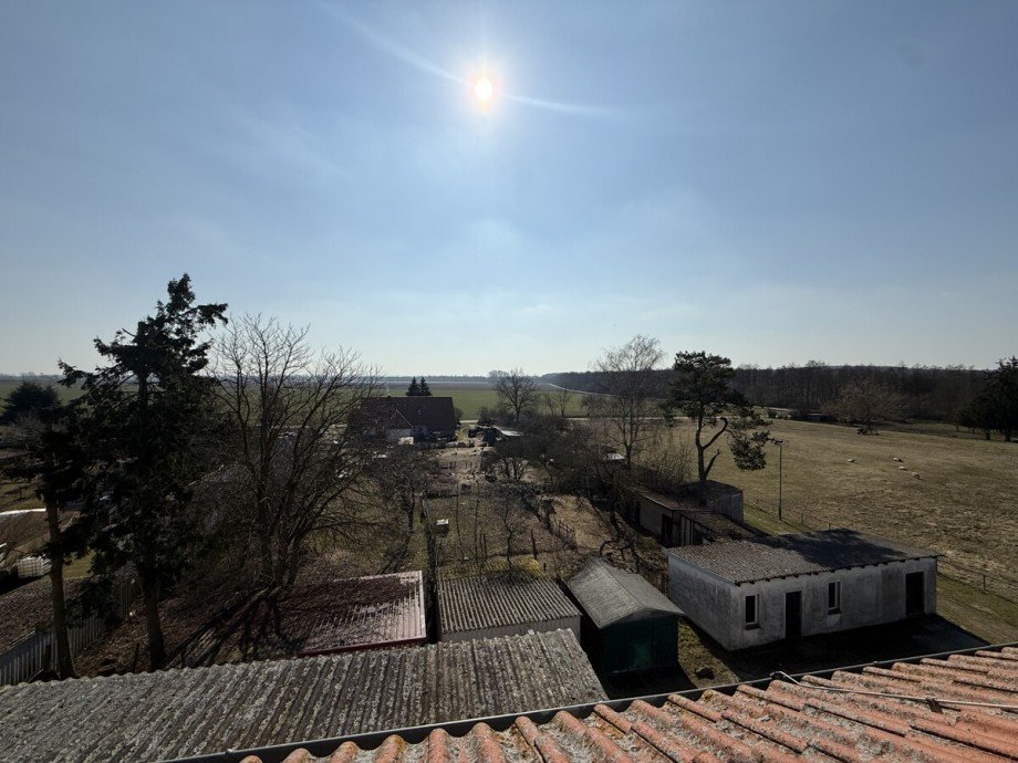 Aussicht Dachgeschosswohnung Sarnow