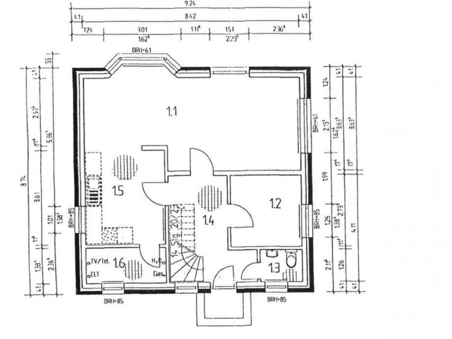 Grundriss EG Einfamilienhaus Friedland