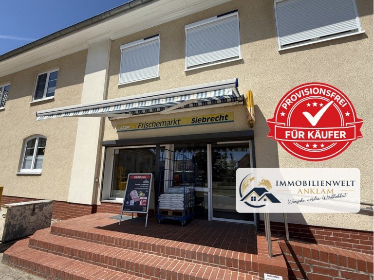 Eingangsbereich Anklam Verbrauchermarkt Etablierter Nahversorgungsstandort mit �ber 30 Jahren Erfolgsgeschichte
