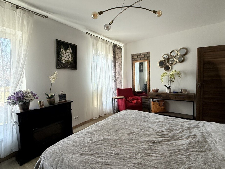 Schlafzimmer im Bungalow Haus Anklam
