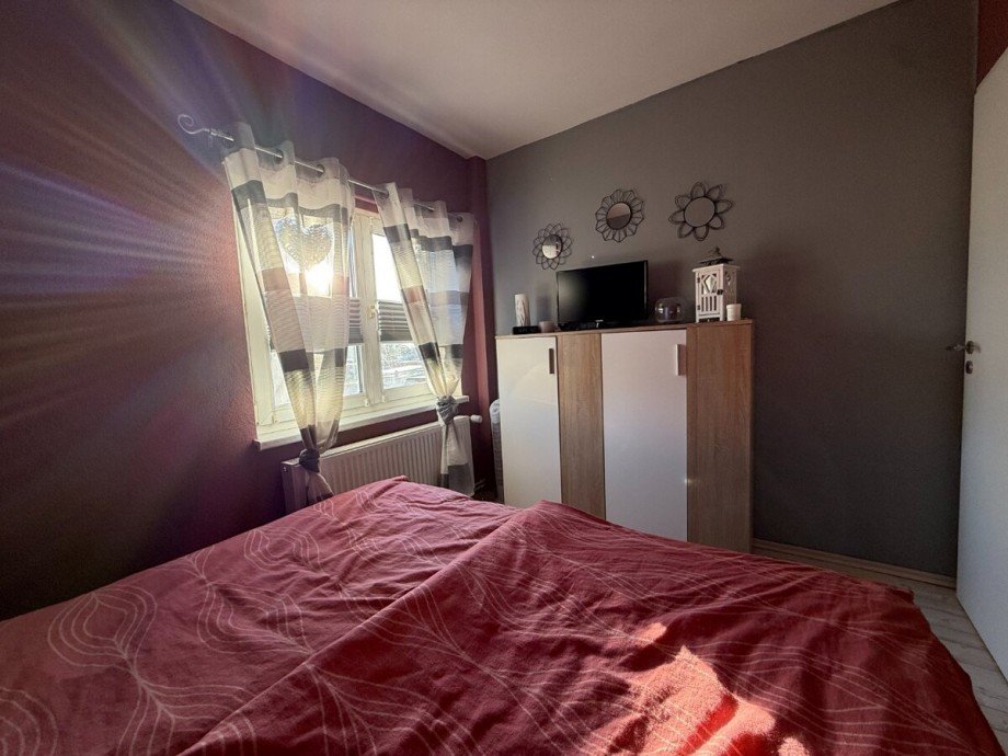 Schlafzimmer im OG Reihenendhaus Anklam