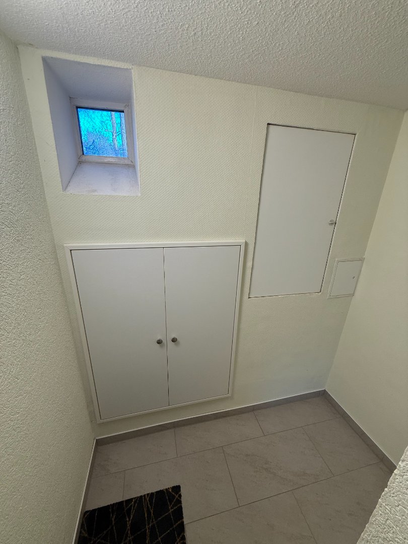 Versorgungsanschl�sse im Wandboard Reihenendhaus Anklam