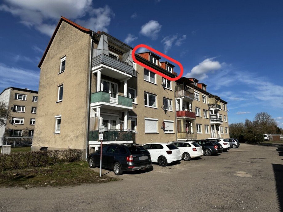 Ansicht S�d Dachgeschosswohnung Sarnow