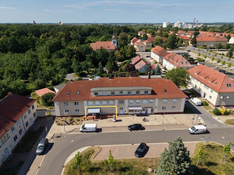 Luftaufnahme Verbrauchermarkt Anklam
